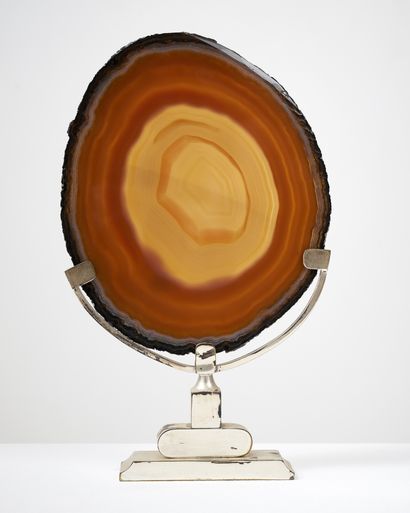 COLLECTION OF 10 POLISHED AGATE SLICES
mounted...