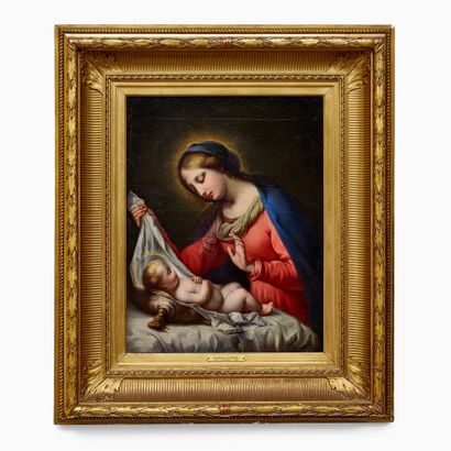 ATTRIBUÉ À ANDRIES CORNELIS LENS (1739-1822)
Vierge...