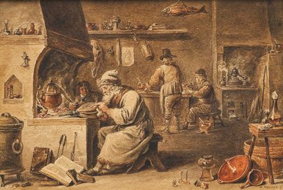 D’APRÈS DAVID TENIERS II
L’Alchimiste
Scène...
