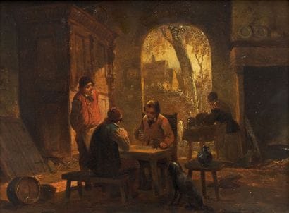 ÉCOLE ANVERSOISE DU XIXÈME SIÈCLE
Joueurs...