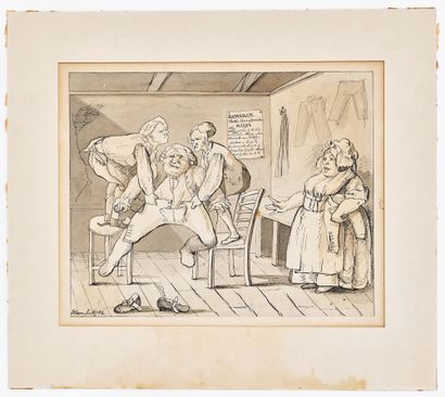 JOHN NIXON (1760-1818) 
JF HERRING JR (1815-1907)
Boxeurs,...