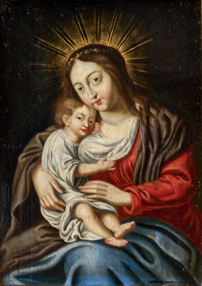ECOLE FLAMANDE DU XVIIIÈME SIÈCLE
Vierge...