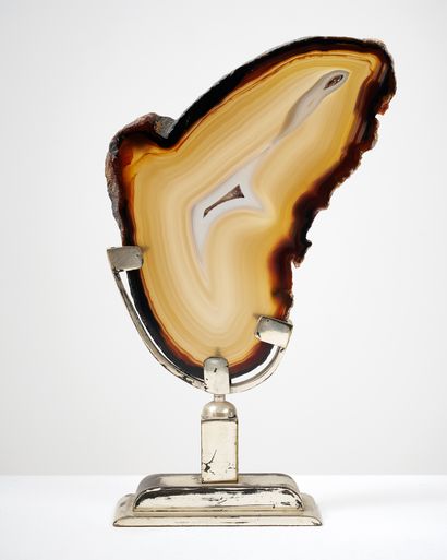 COLLECTION OF 10 POLISHED AGATE SLICES
mounted...