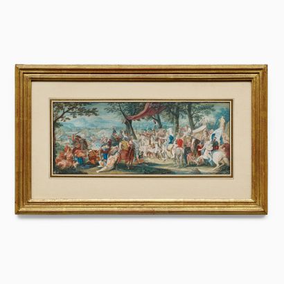 ÉCOLE FLAMANDE VERS 1700
Scène de la vie...