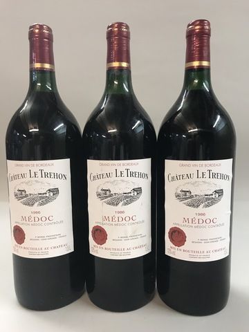 3 Mag Château LE TREHON (Médoc) 1986 - Très...