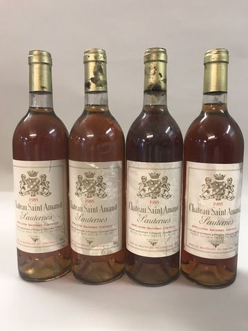 4 Blle Château SAINT AMAND (Sauternes) 1985...