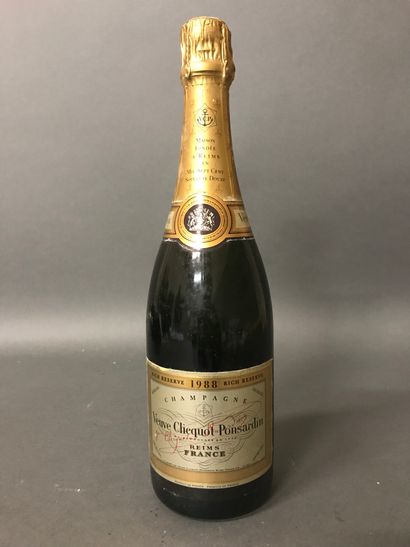 1 Blle CHAMPAGNE VEUVE CLIQUOT RESERVE 1988...