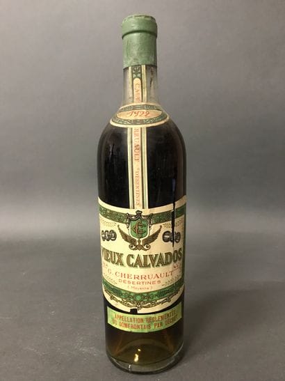 
1 Blle CALVADOS CHERRUAULT 1922 (Millésime...