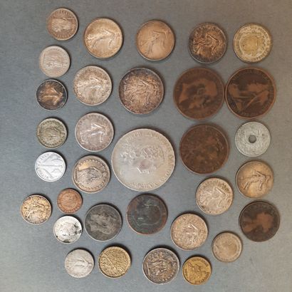 LOT de pièces de monnaie dont as d'Auguste...