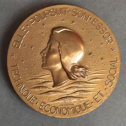 MEDAILLES de la Monnaie de Paris en bronze....