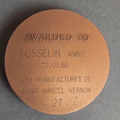MEDAILLES de la Monnaie de Paris en bronze....
