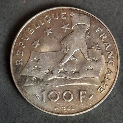 PIECE de 100 F à l'effigie de Descartes