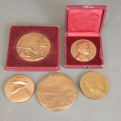 MEDAILLES de la Monnaie de Paris en bronze....