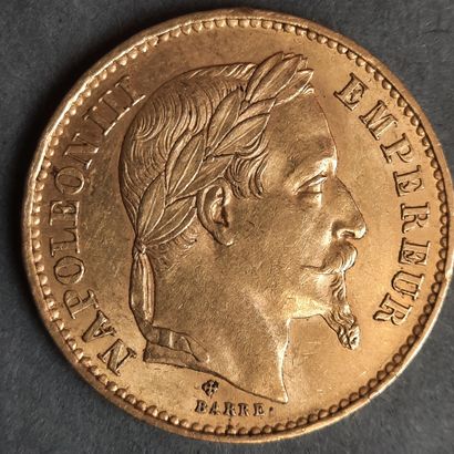 PIECE de 20F or à l'effigie de Napoléon III,...