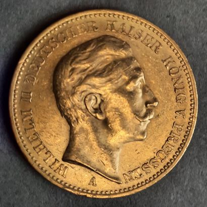 Pièce 20 Reichsmark or année 1904 à l'effigie...