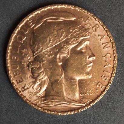 PIECE de 20 F au Coq année 1907