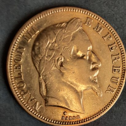 PIECE de 50 F or à l'effigie de Napoléon...