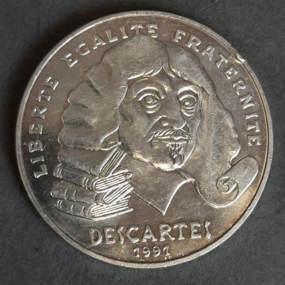 PIECE de 100 F à l'effigie de Descartes