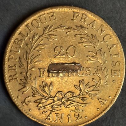 PIECE de 20 F or à l'effigie de Napoléon...