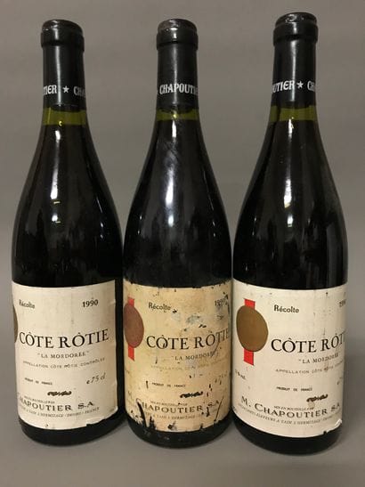 3 Blle CÔTE-ROTIE LA MORDOREE (M.Chapoutier)...
