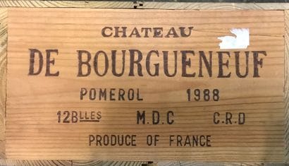 12 Blle Château BOURGNEUF (Pomerol) 1988...