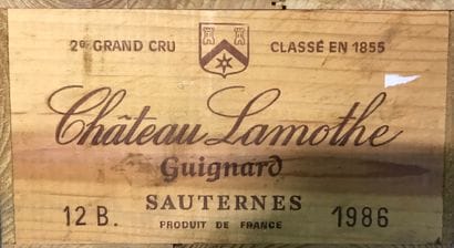 12 Blle Château LAMOTHE GUIGNARD (Sauternes)...