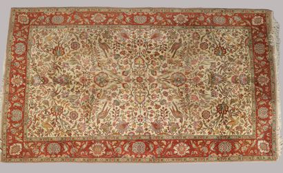 ORIGINAL TAPIS ROUMAIN vers 1965 en laine...