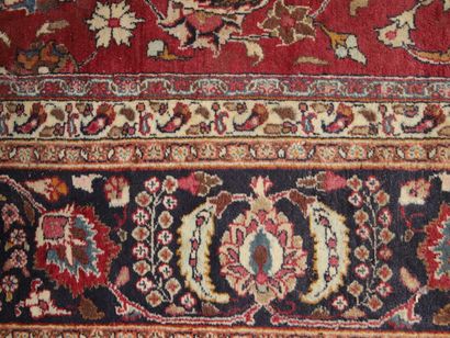 TAPIS KACHAN (Iran) vers 1970, velours de...