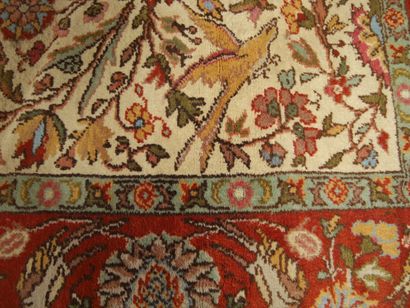 ORIGINAL TAPIS ROUMAIN vers 1965 en laine...