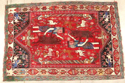 ORIGINAL et GRAND TAPIS CHIRAZ QUASGAÏ (Iran)...