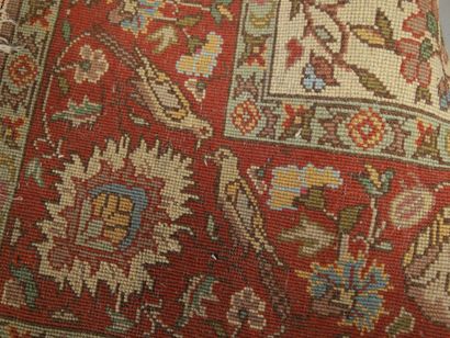 ORIGINAL TAPIS ROUMAIN vers 1965 en laine...