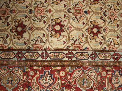 TAPIS GHOUM (Iran) époque du Shah vers 1965,...