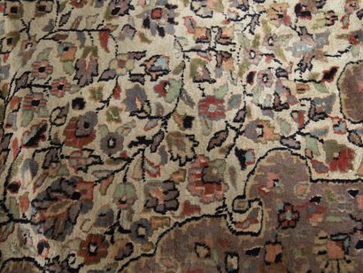 TAPIS PENDJAB (Inde) à fond en soie, vers...