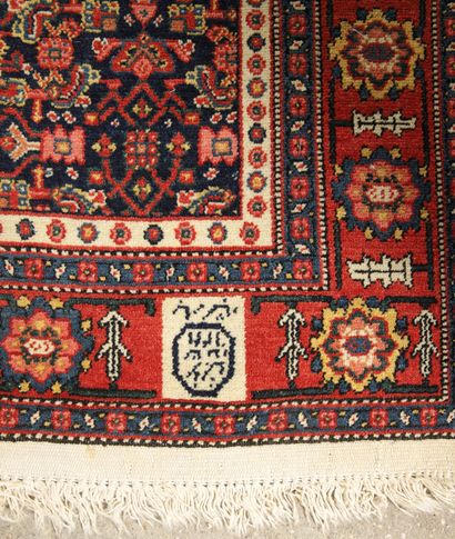 TAPIS SENNEH (Iran) vers 1930-1940, velours...