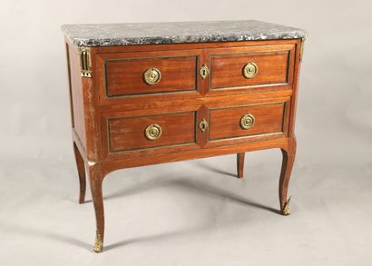 COMMODE RECTANGULAIRE d'époque Transition...