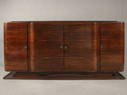 ENFILADE en placage d'ébène de Macassar et...