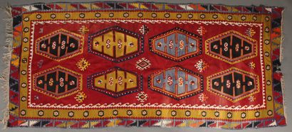 GRAND KILIM CHARCEUIL (Anatolie) vers 1950...