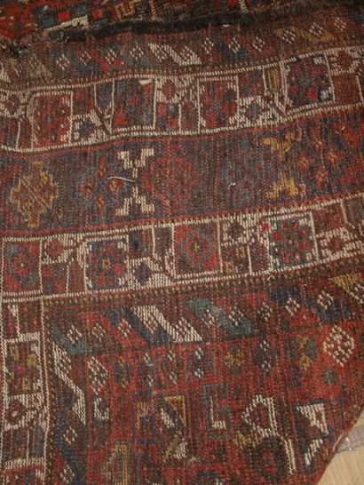 ANCIEN TAPIS KHAMSEH (Iran) d'époque fin...
