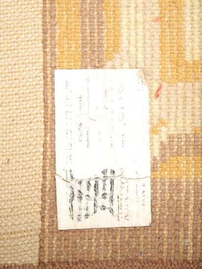 TAPIS d'AUBUSSON au point noué vers 1970...