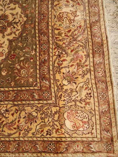TAPIS de PRIERE KAYSERI (Turquie) en soie...
