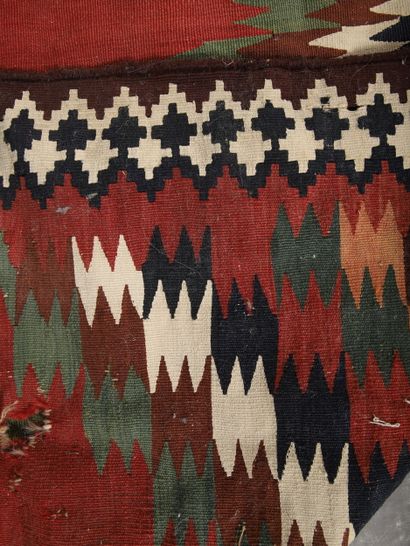 FIN et ANCIEN TAPIS KILIM QASHQAI (Iran)...