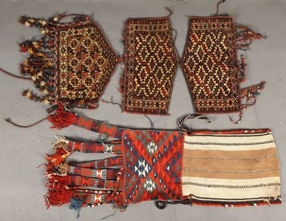 LOT de TROIS SACS YOMOUD (Turkestan) d'époque...