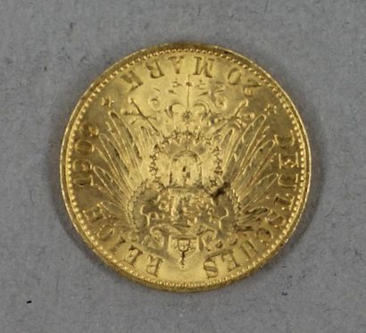 *Une pièce de 20 Reichmark 1909 en or