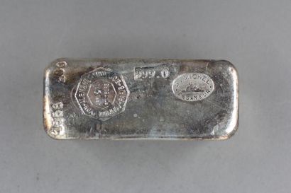 Un lingot en argent Comptoir Lyon-Alemand-Louyot...