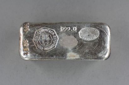 Un lingot en argent Comptoir Lyon-Alemand-Louyot...