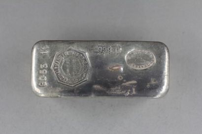 Un lingot en argent Comptoir Lyon-Alemand-Louyot...