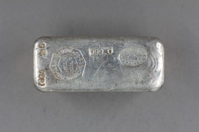 Un lingot en argent Comptoir Lyon-Alemand-Louyot...