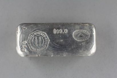 Un lingot en argent Comptoir Lyon-Alemand-Louyot...