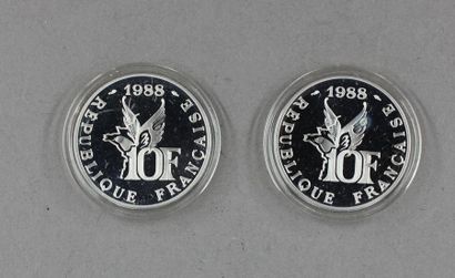MONNAIE DE PARIS
Deux pièces de 10 FF en...