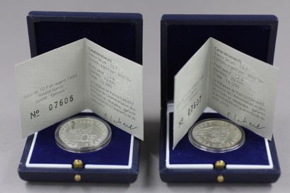 MONNAIE DE PARIS
Deux pièces de 10 FF en...